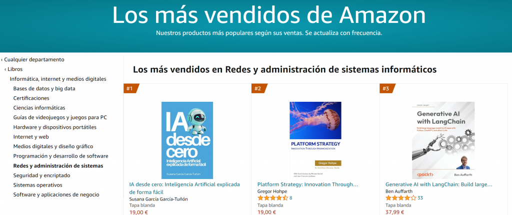 IA DESDE CERO - INTELIGENCIA ARTIFICIAL PARA PRINCIPIANTES EXPLICADA DE FORMA FÁCIL RANKING AMAZON OPINION RESEÑAS