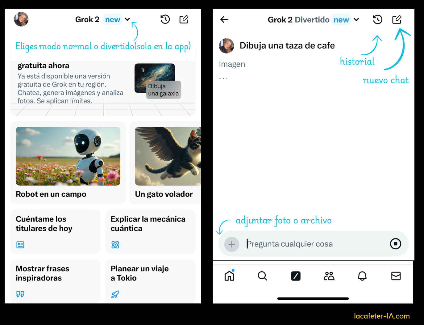 Tutorial Grok, IA de Twitter / X / Elon Musk
