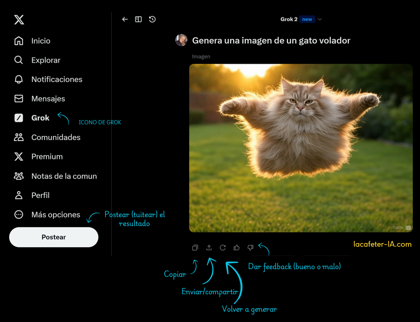 Tutorial Grok, IA de Twitter / X / Elon Musk
